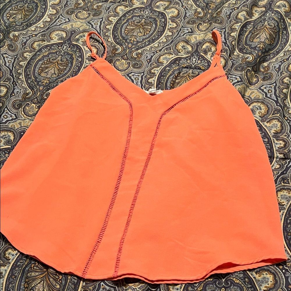 Buckle mine Women's peach Sleeveless Top